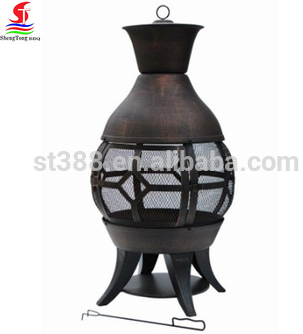 Foshan professional manufacturer 20 inch cast iron chimenea, popular garden chimenea for sale 