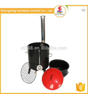 2017 Outdoor cooking appliance multifunction portable bbq grill , soup pot grill for double use 